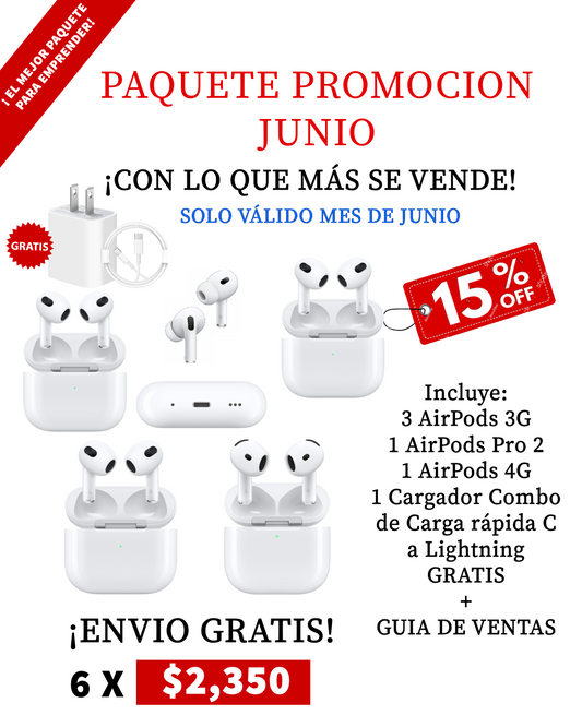 PAQUETE PROMOCIÓN JUNIO